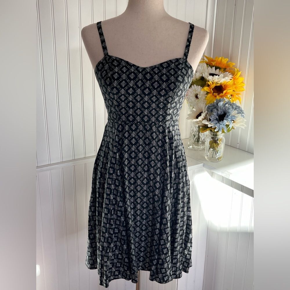 Fit & Flare Black Cami Spaghetti Straps Dress